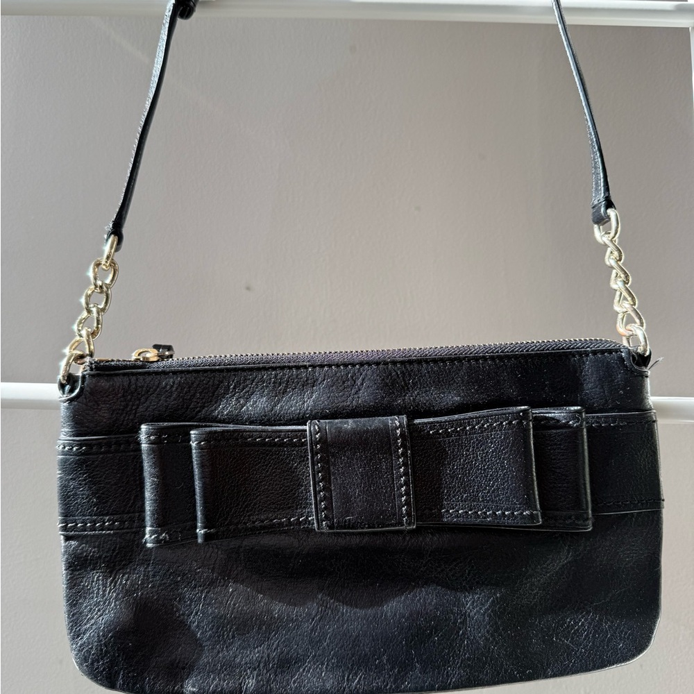 Kate Spade Black Crossbody Bag with Bow Accent